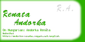 renata andorka business card